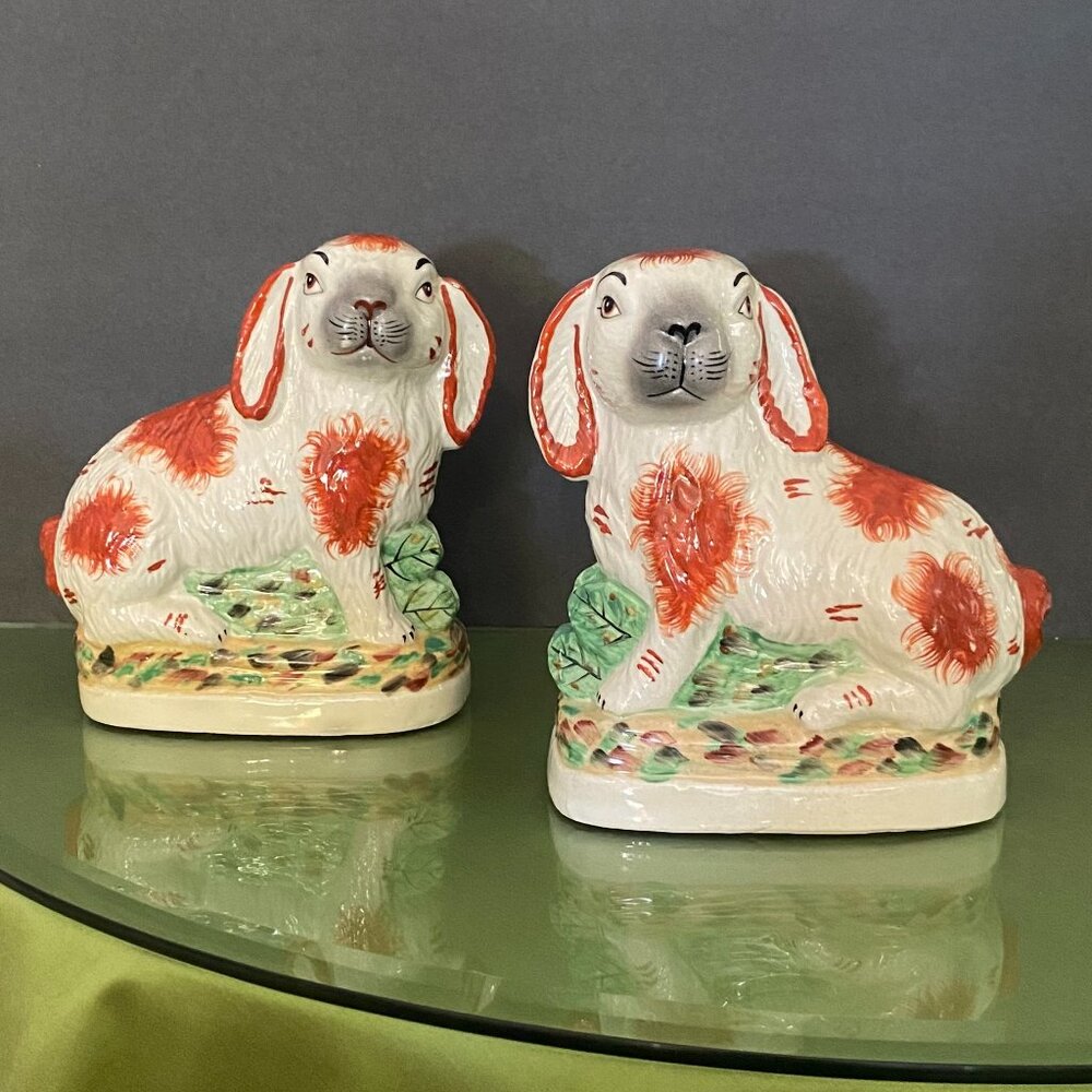 Staffordshire-Style Bunny/Rabbit Figurines